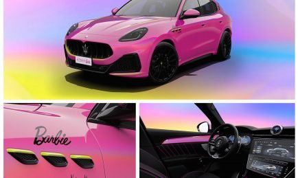 Barbie x Maserati Grecale Trofeo ou quand le Trident pique dans le pink
