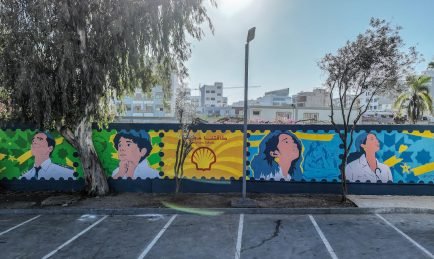 Shell Oasis, créativité et street-art en palissade