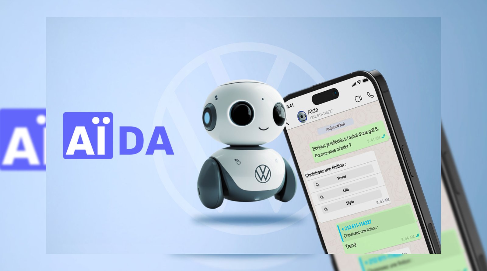 AÏDA, le plus futé des conseillers de VW Maroc